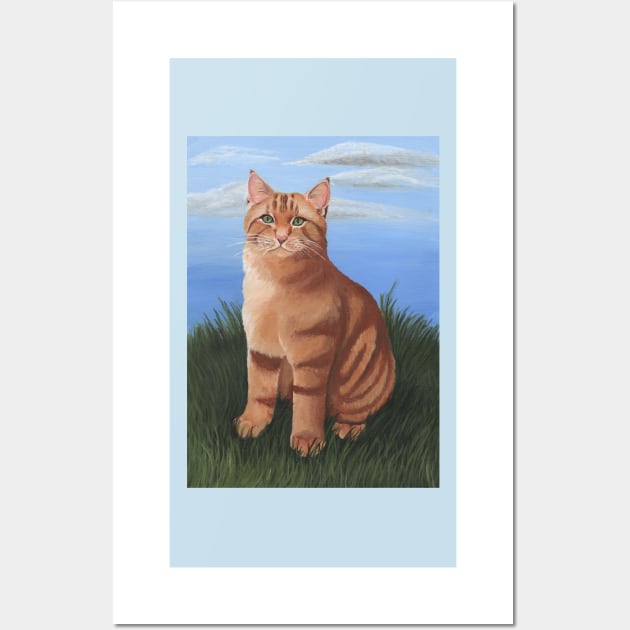 Ginger Tabby Cat Wall Art by WolfySilver